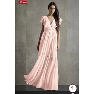 Blush Pink Bridesmaid Dress (Size 4)